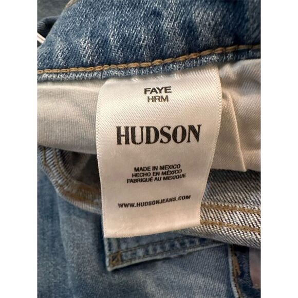 Hudson Faye Hrm Women's Wide-Leg Distressed Jeans Medium Blue Size M - Picture 12 of 15